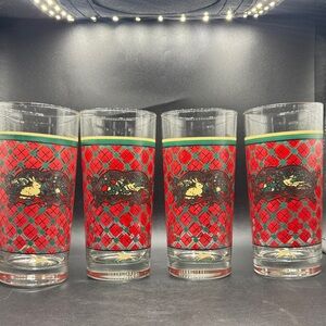 Noritake Royal Hunt 16oz Glass set of 4